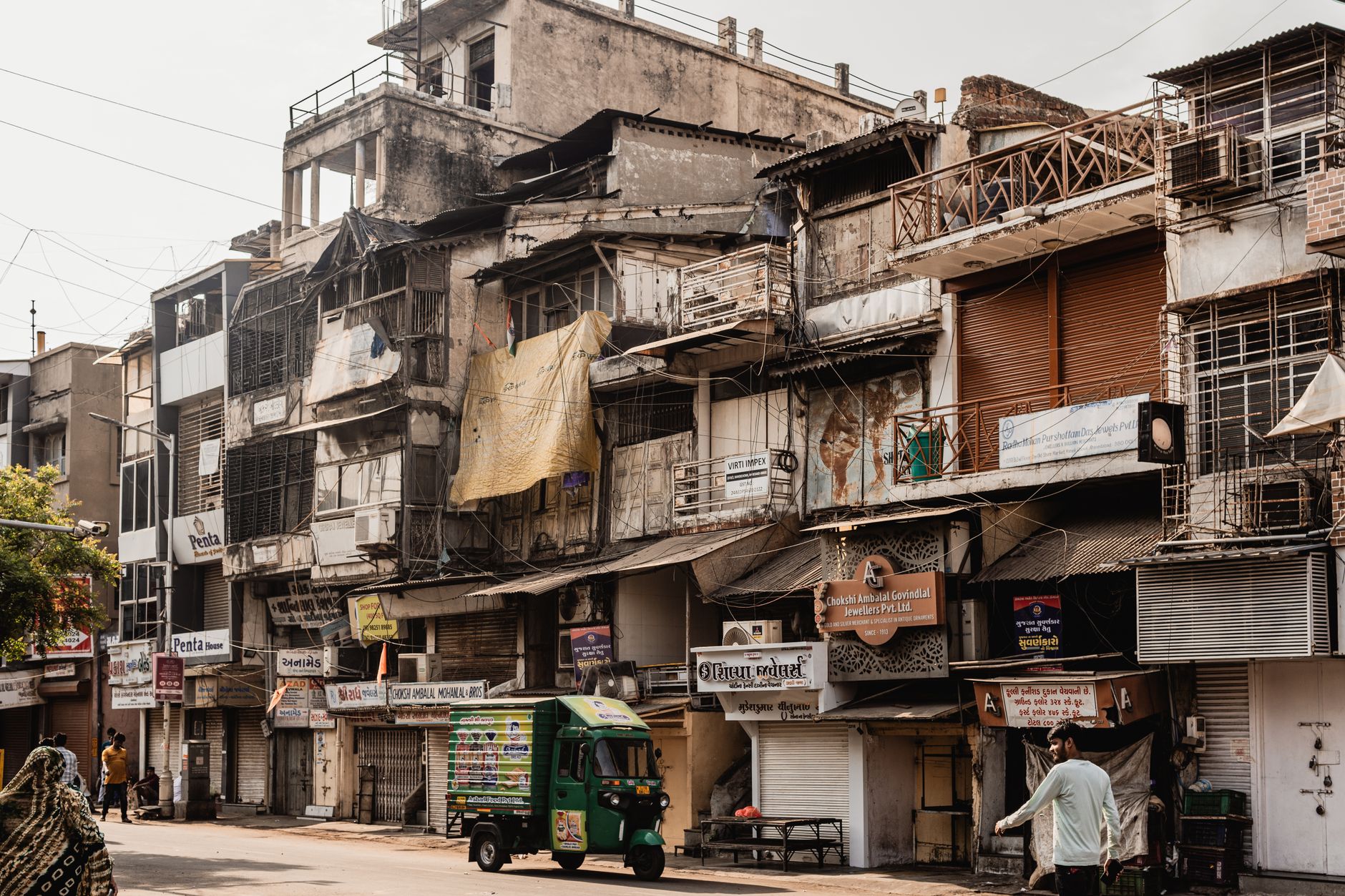 Rural Gujarat village houses, representative of the Dholera SIR villages